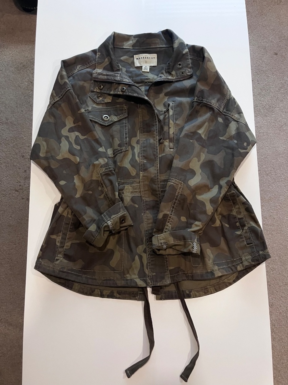 Anthropologie Marrakech Camo Anorak Jacket